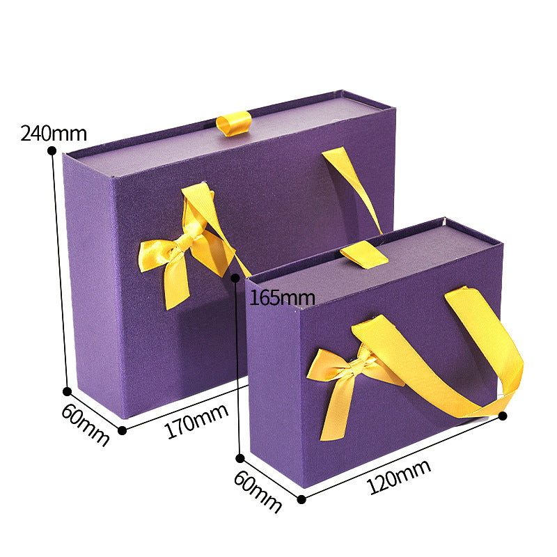 Wedding Gift Box with Knot Design & Customizable Styles - Portable Drawer Box