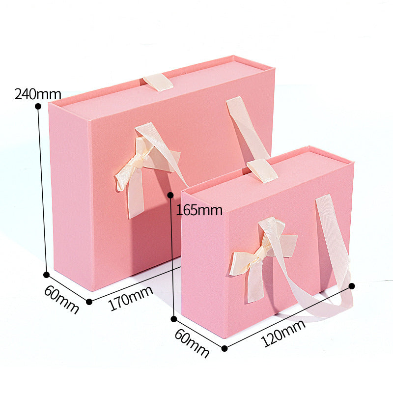 Wedding Gift Box with Knot Design & Customizable Styles - Portable Drawer Box