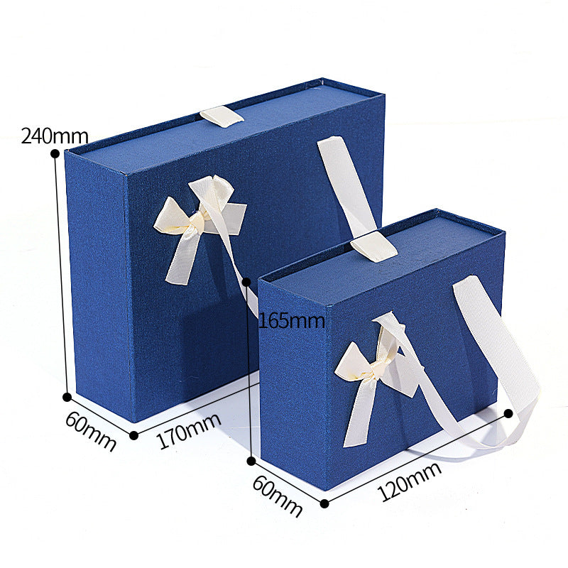Wedding Gift Box with Knot Design & Customizable Styles - Portable Drawer Box