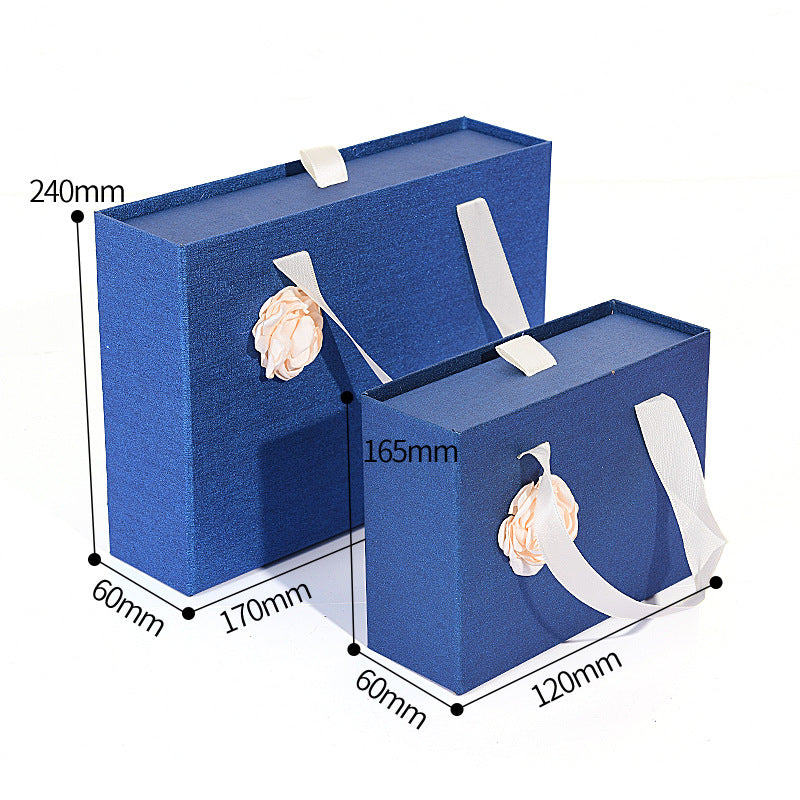 Wedding Gift Box with Knot Design & Customizable Styles - Portable Drawer Box