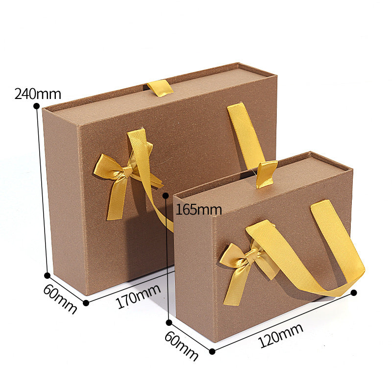 Wedding Gift Box with Knot Design & Customizable Styles - Portable Drawer Box