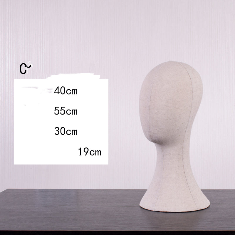 Mannequin Head for Hair Styling and Display - Beige Synthetic Model