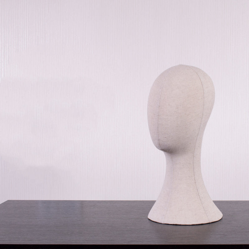Mannequin Head for Hair Styling and Display - Beige Synthetic Model