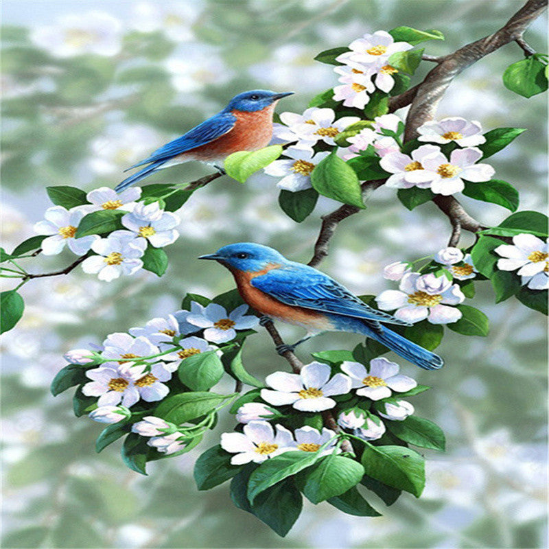 Adult Diamond Painting Kit Bird Wall Art Embroidery - Multiple Sizes & Styles