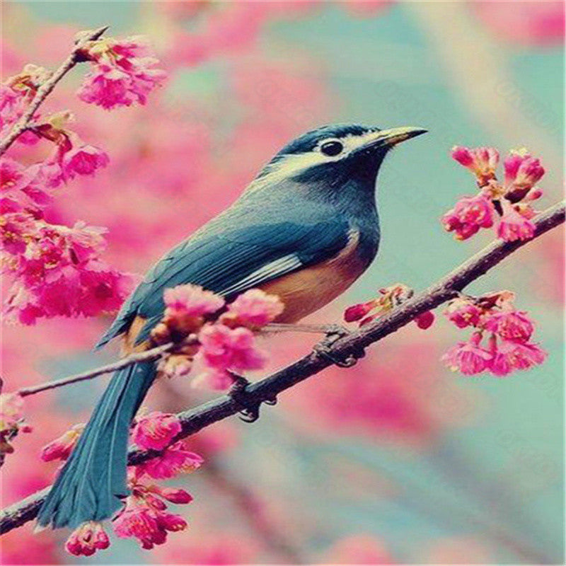 Adult Diamond Painting Kit Bird Wall Art Embroidery - Multiple Sizes & Styles