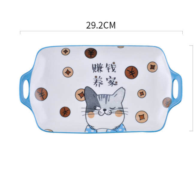 Children's Dinosaur Ceramic Tableware Set - Cute Kids Dinnerware Includes Bowls Cups & Plates