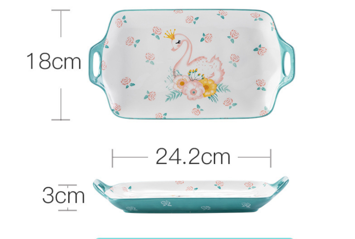 Children's Dinosaur Ceramic Tableware Set - Cute Kids Dinnerware Includes Bowls Cups & Plates