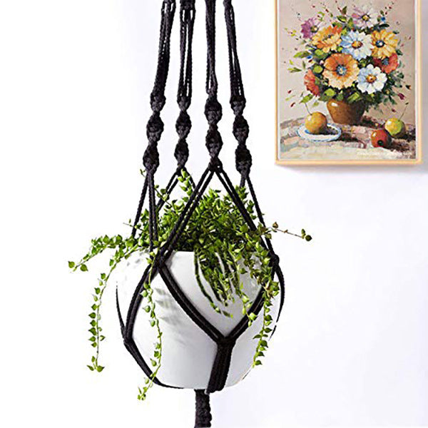 Indoor & Outdoor Hanging Flowerpot Basket Cotton Plant Holder