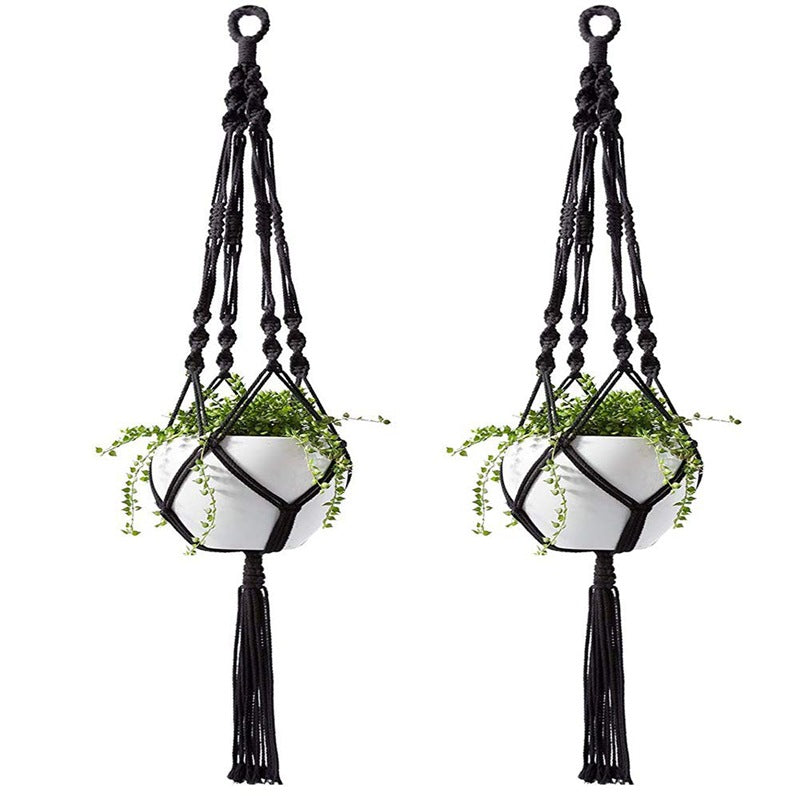 Indoor & Outdoor Hanging Flowerpot Basket Cotton Plant Holder