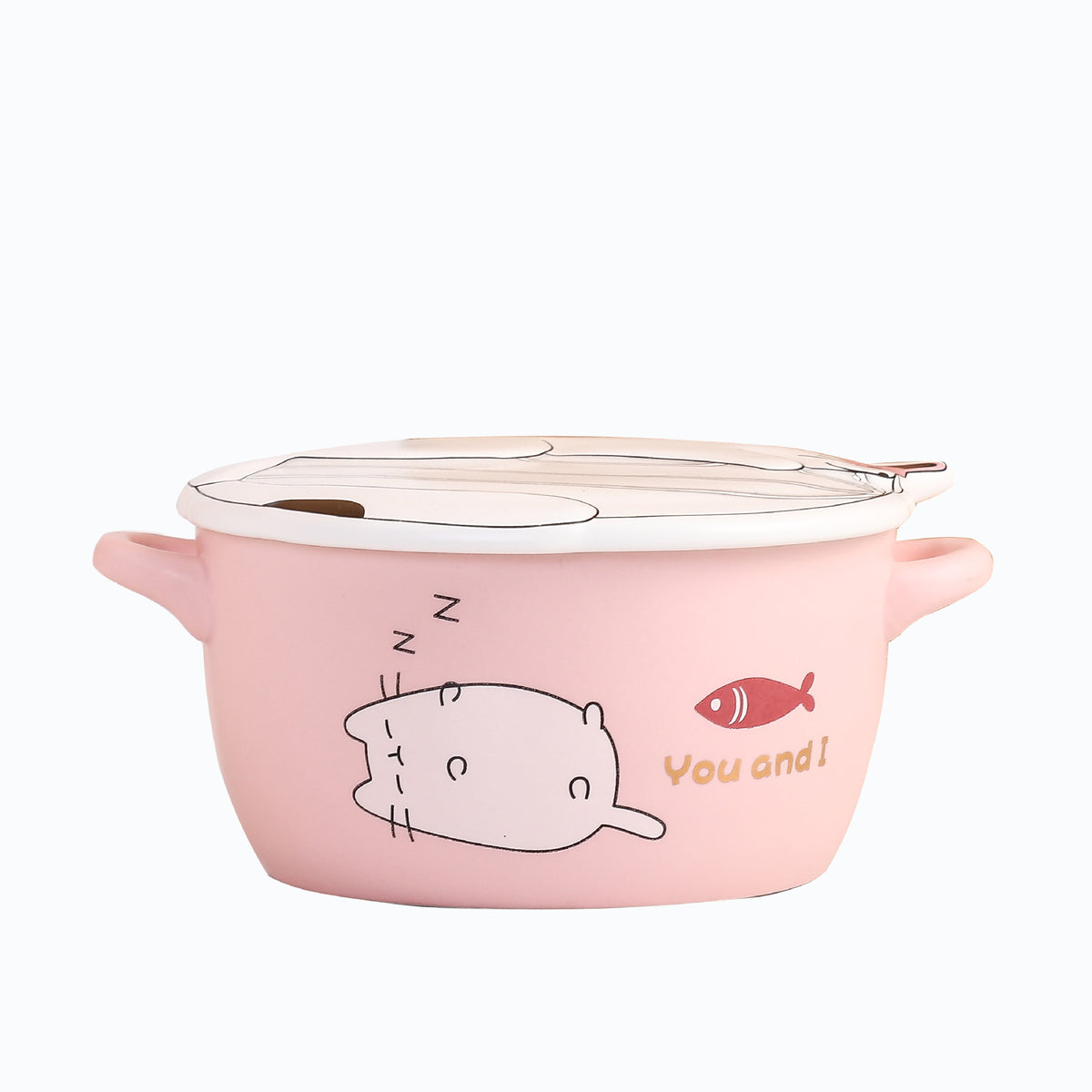 Ceramic Instant Noodle Bowl - Porcelain Soup Bowl for Kitchen & Dorm Use