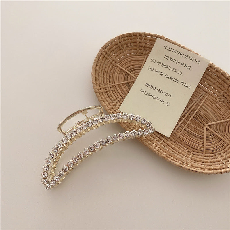 Pearl Hairpin Elegant Metal Hair Clip