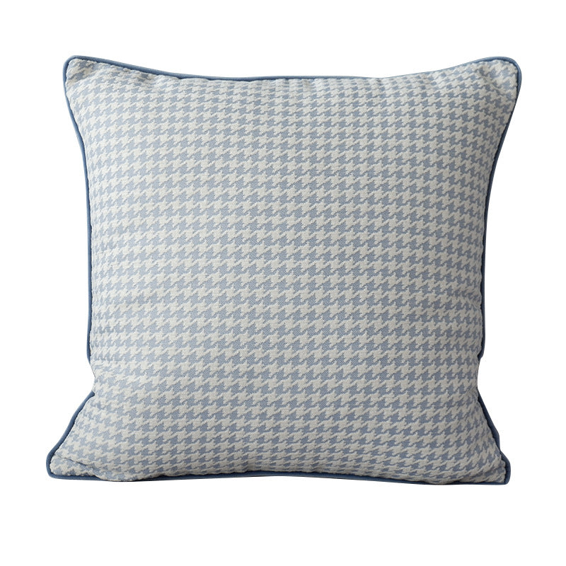 Minimalist Houndstooth Throw Pillow Cover - Modern Nordic Cushion
