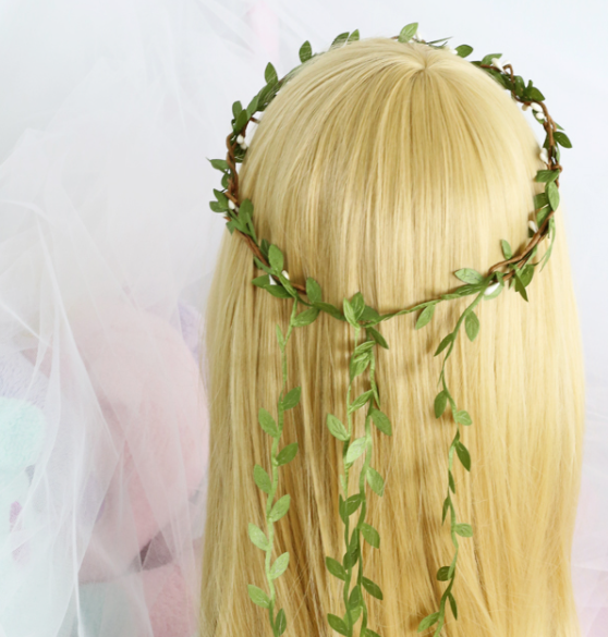 Green Leaves Hair Hoop Headband