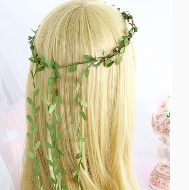 Green Leaves Hair Hoop Headband