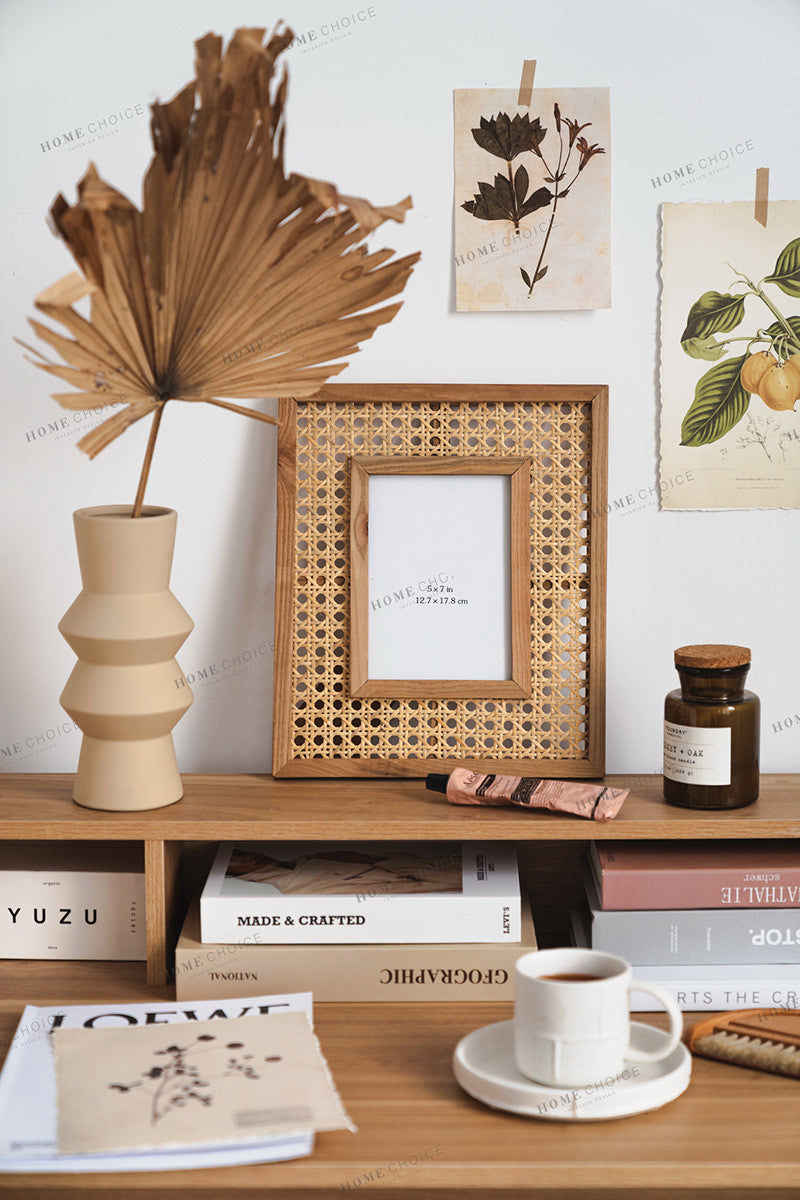 7-Inch Solid Wood Rectangular Photo Frame Decorative Wall Art