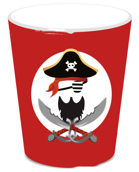Pirate Theme Party Supplies Set for 8 - Includes Plates Cups Balloons & More