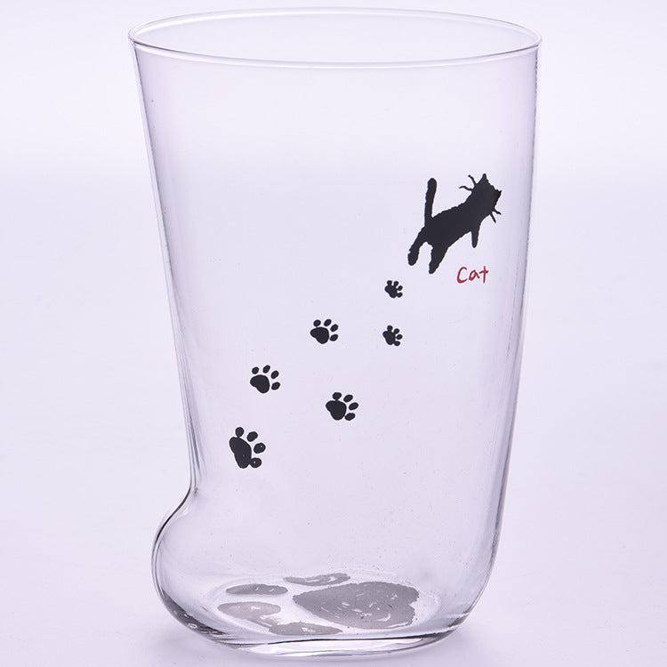 Japanese-Style Cat Foot Glass Jar with Spoon - Home & Garden Storage