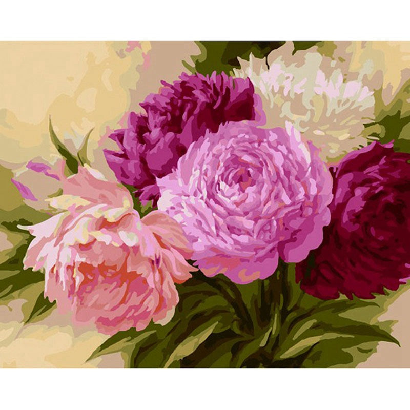 Digital Oil Painting Landscape & Flower Wall Art - DIY Canvas Decoration