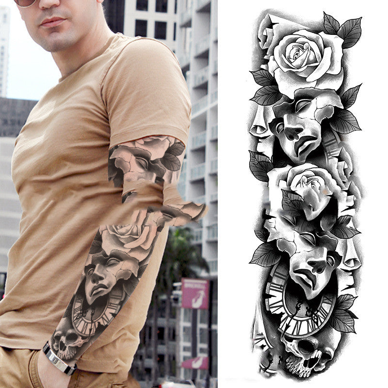 Waterproof Arm Tattoo Stickers for Men - Full Arm Body Art Decals
