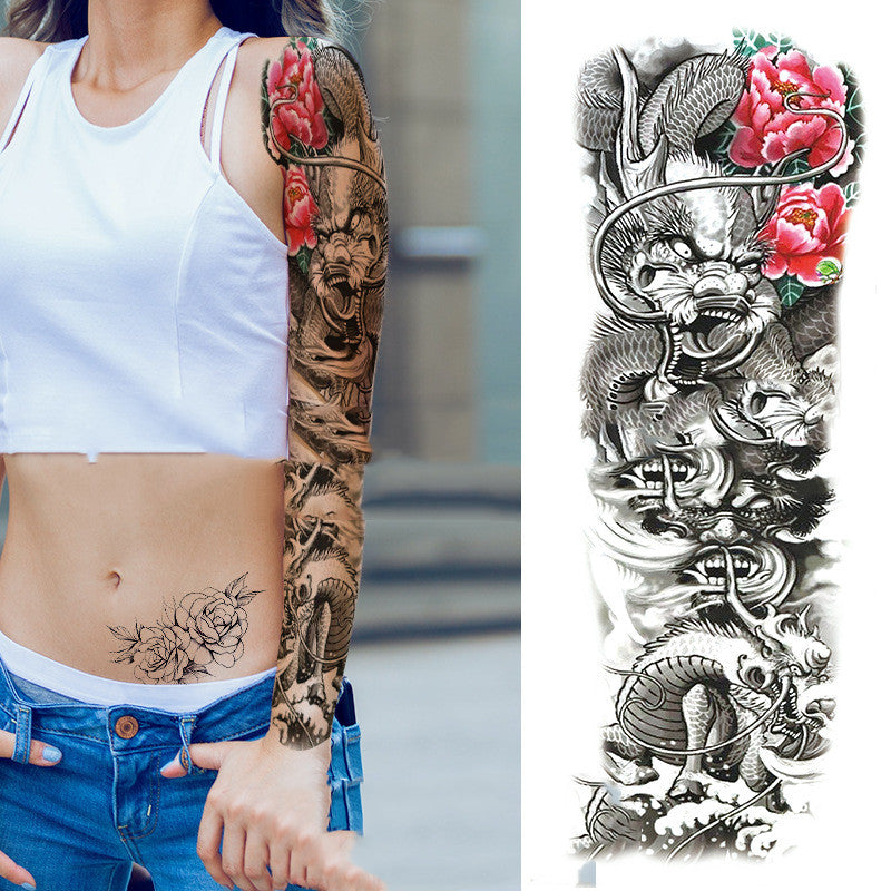 Waterproof Arm Tattoo Stickers for Men - Full Arm Body Art Decals