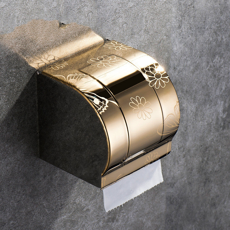 Stainless Steel Paper Towel Holder Box Waterproof Kitchen & Bathroom Organizer