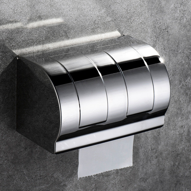 Stainless Steel Paper Towel Holder Box Waterproof Kitchen & Bathroom Organizer