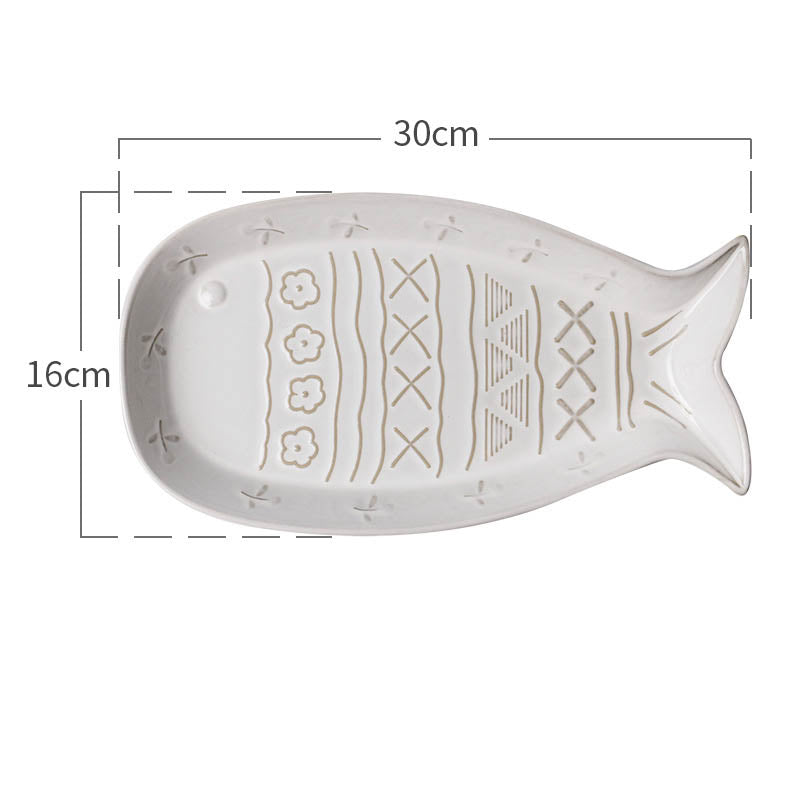 Retro White Glaze Cartoon Cat Ceramic Pet Bowl Set - Multiple Styles