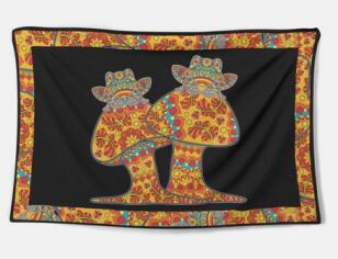 Colorful Polyester Tapestry - Multiple Styles Available