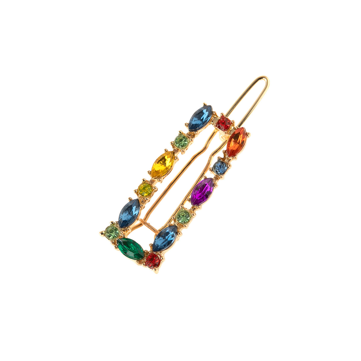 Alloy Hair Clip 4-Piece Set - Geometric Design