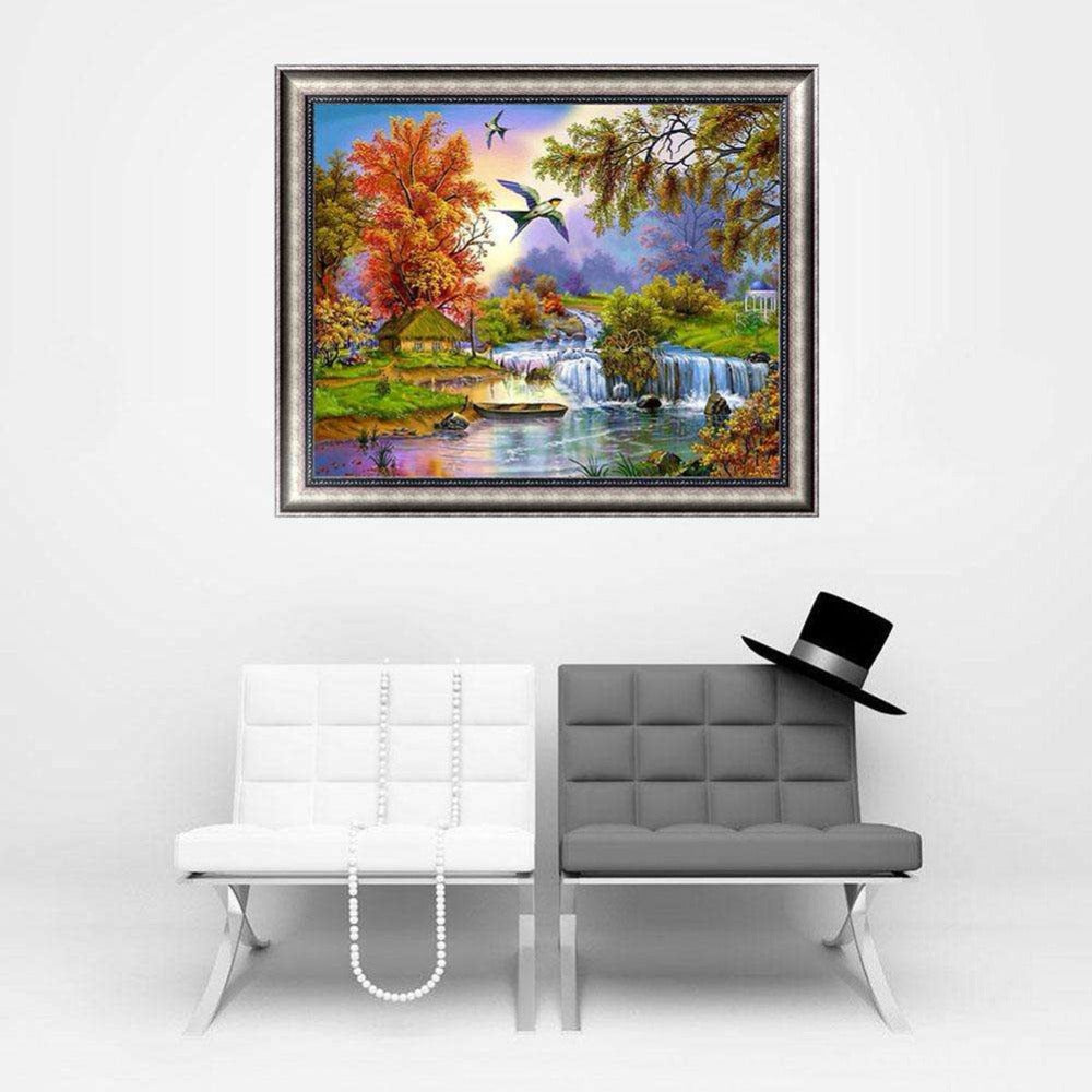 Diamond Embroidery Kit Scenic Full Square & Round Diamond Painting