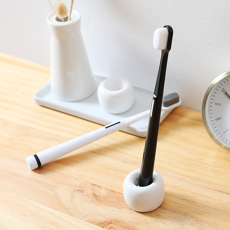 Soft Bristle Adult Toothbrush for Gentle Oral Care, Couples Friendly