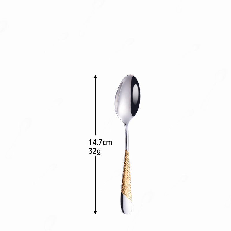 Stainless Steel Cutlery Set Kitchen Dinnerware Silver Gold Multiple Styles