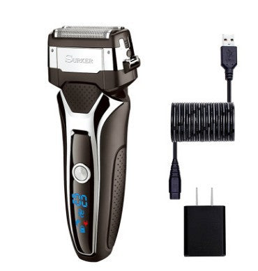 LCD Digital Electric Razor Rechargeable Shaver