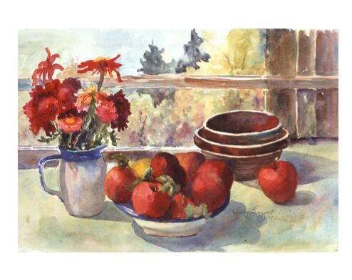 DIY Autumn Window Painting by Numbers Kit - Home & Garden Art Craft Set