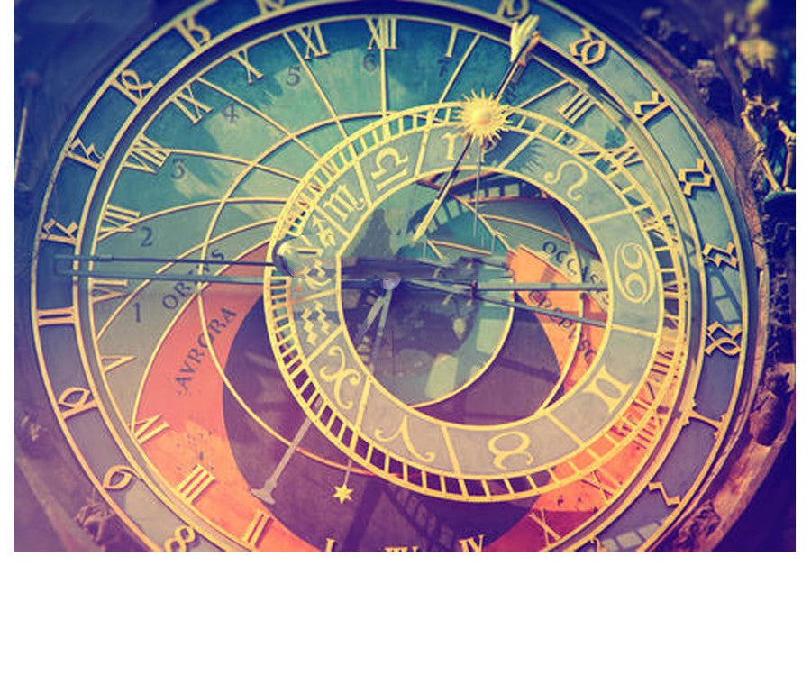 Diamond Embroidery Color Clock Picture Rhinestone Painting Cross Stitch Kit