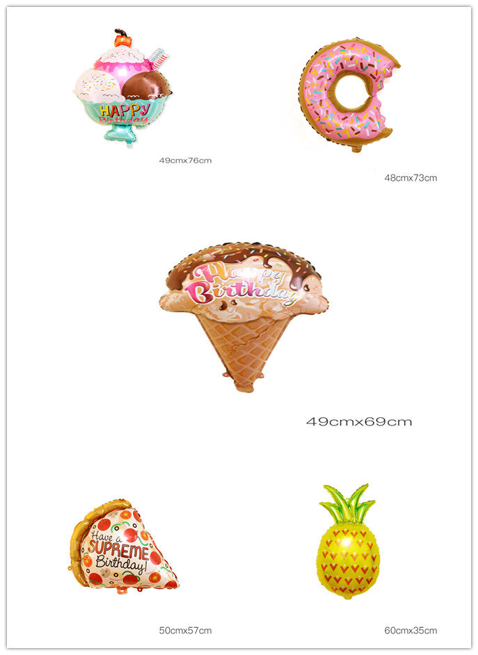 Fruit Aluminum Film Balloon for Birthday Party Decorations