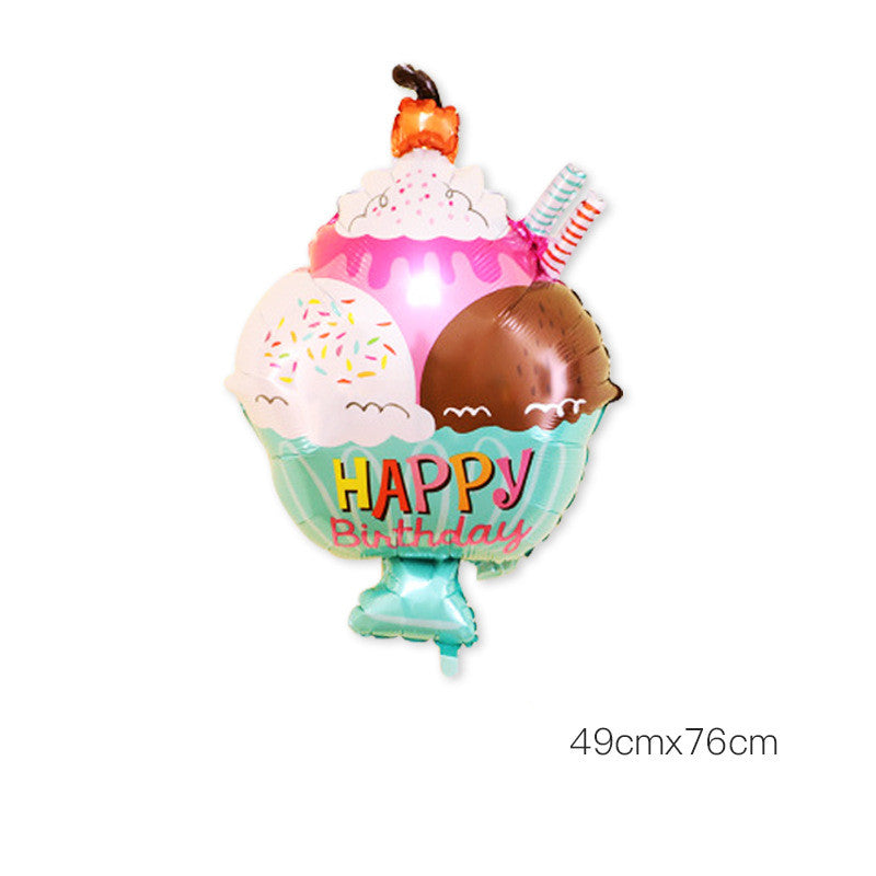 Fruit Aluminum Film Balloon for Birthday Party Decorations