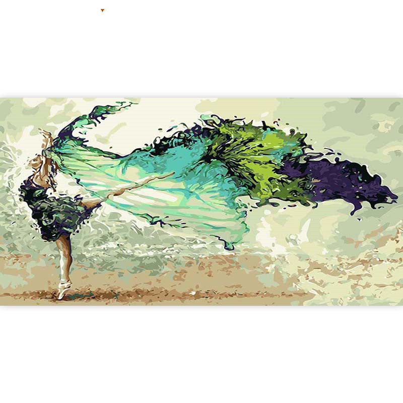 Digital Oil Painting Kit for Landscape Flowers - DIY Canvas Art