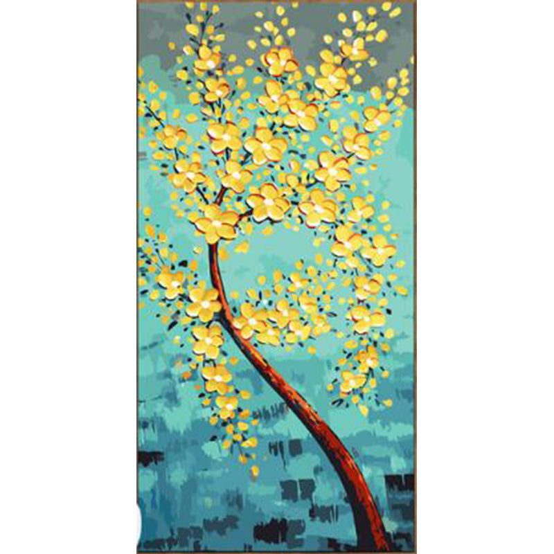 Digital Oil Painting Kit for Landscape Flowers - DIY Canvas Art