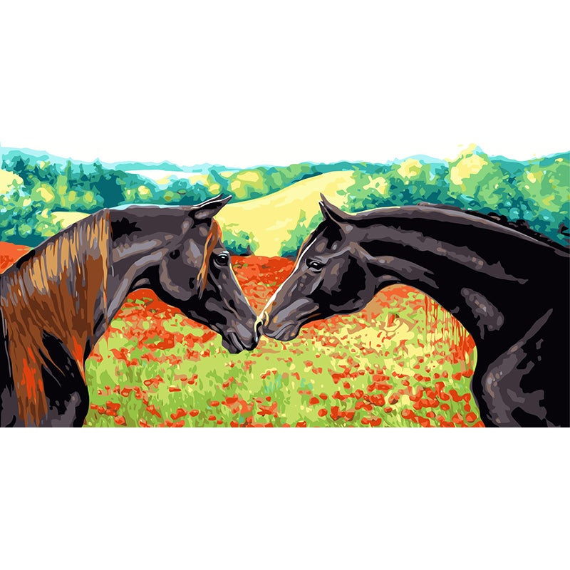 Digital Oil Painting Kit for Landscape Flowers - DIY Canvas Art