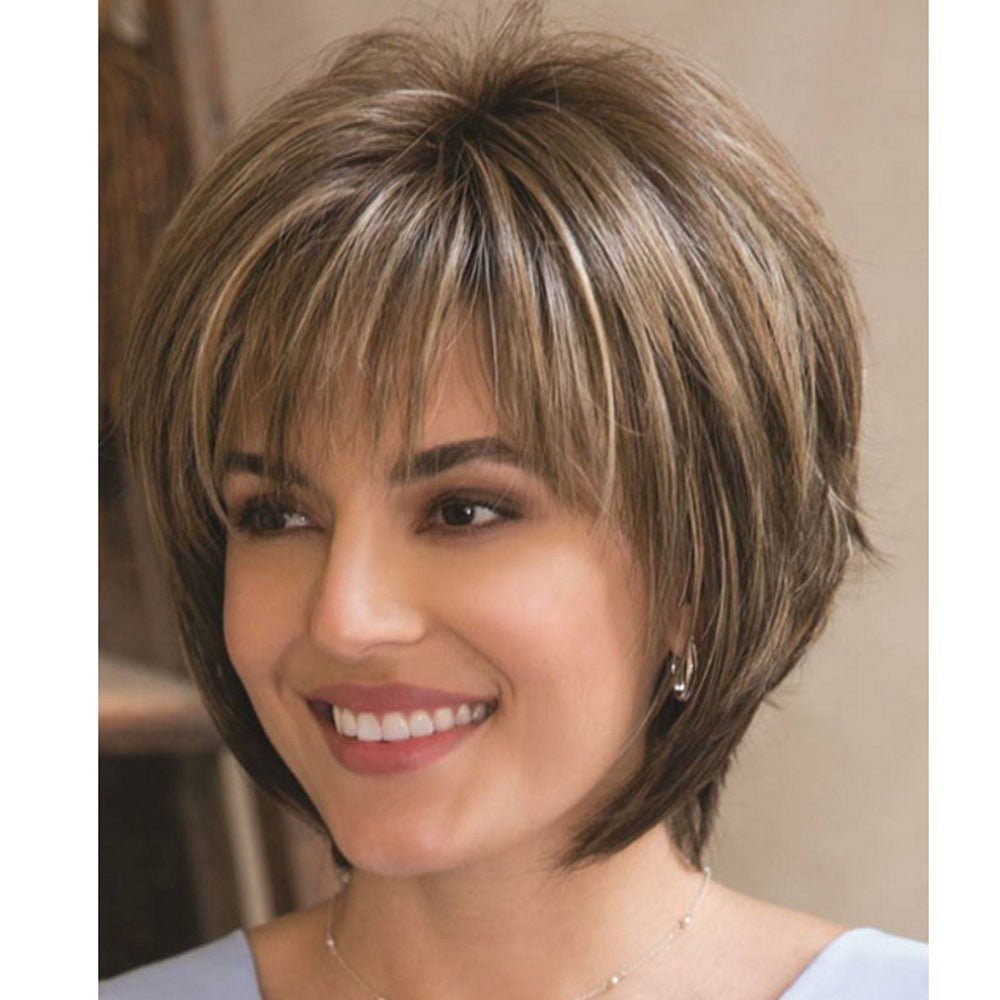 Women's Synthetic Hair Wigs with Oblique Bangs - Cosplay & Fashion Headgear