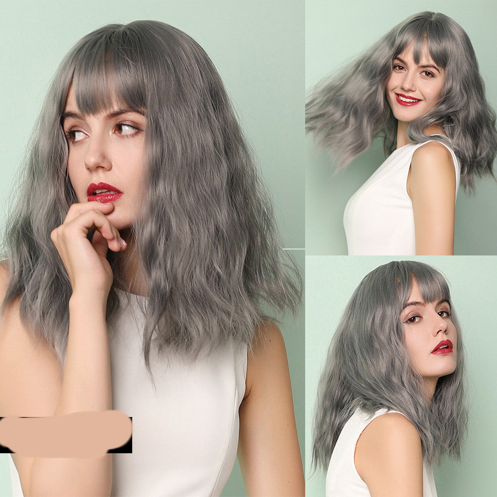 Short Curly Wig - Synthetic Hair, Heat Resistant