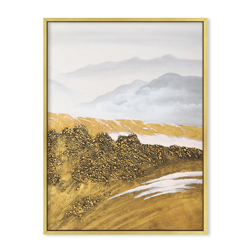 Modern Canvas Wall Art Poster - Mountain Snowy Bird Landscape for Living Room Decor