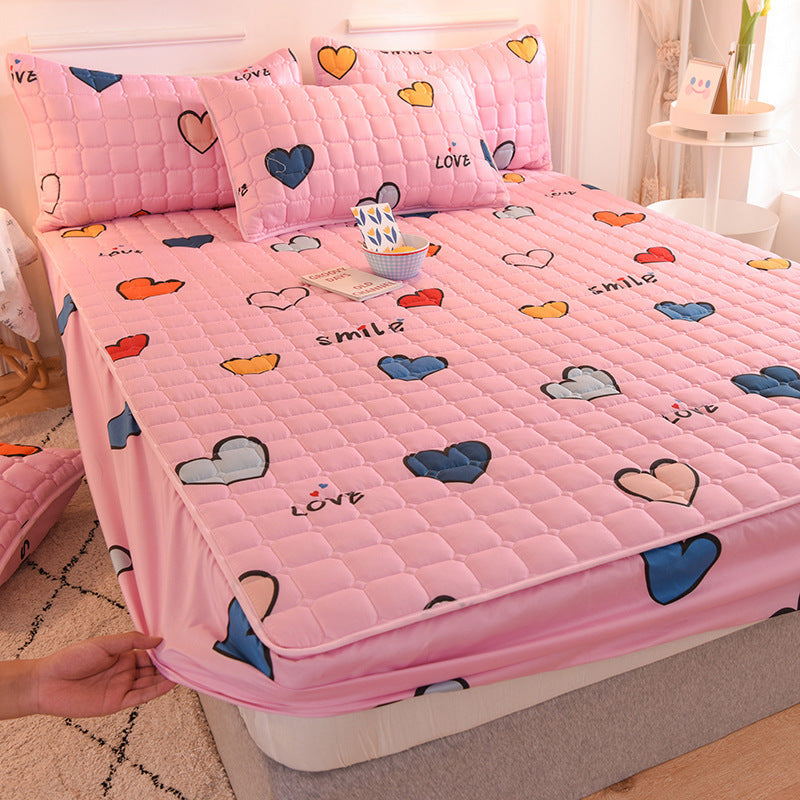 Waterproof Quilted Mattress Cover with Dustproof and Thickened Protection