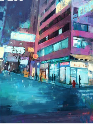 Digital Neon Landscape DIY Oil Painting Kit - Modern Home Wall Art
