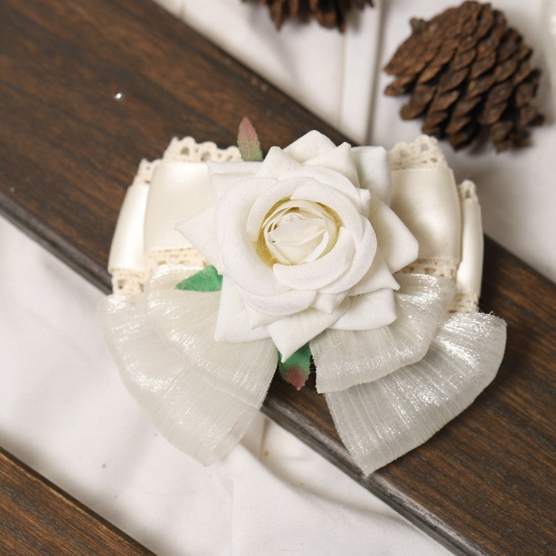 Lace Bow Hair Clip - Elegant Ribbon Hair Accessory