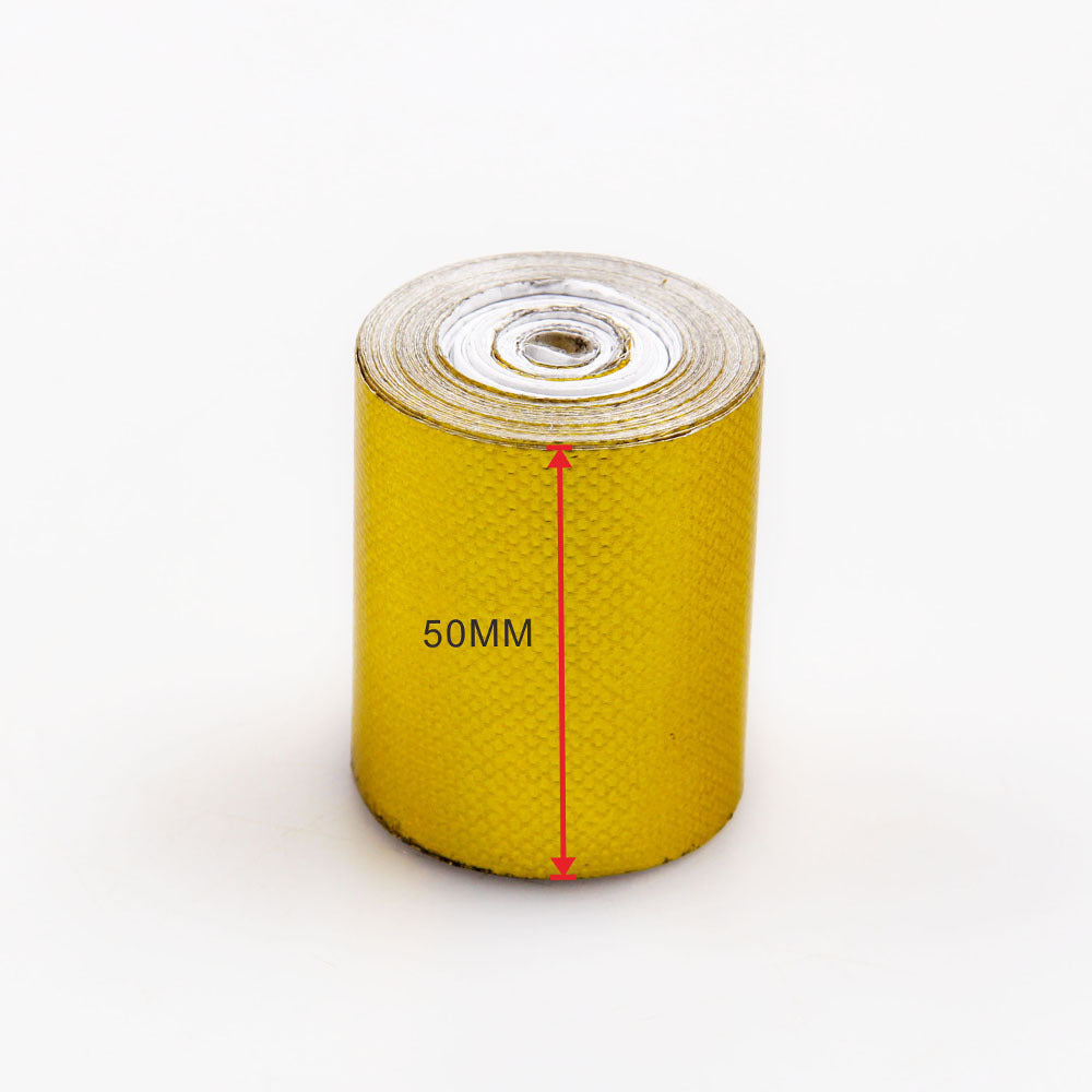 Heat Insulation Aluminum Foil Tape - Gold & Silver Fireproof Fiber Cloth