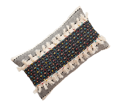 Bohemian Cotton Pillow Cover - Hand-Woven Nordic Style Home Decor