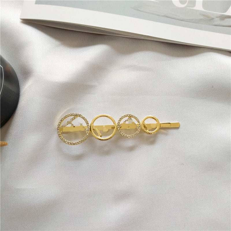 Korean Style Metal Letter Hairpin for Hair Accessories - Alloy Word Clip