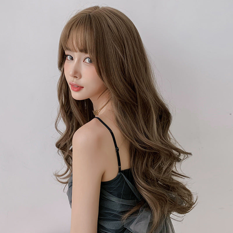 Wigs for Women Full Head Fluffy Big Waves Synthetic Hair with Bangs - Multiple Styles